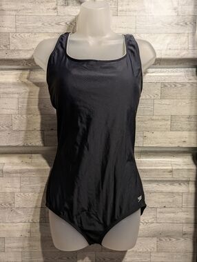 Speedo Black Scoopback One-Piece Swimsuit